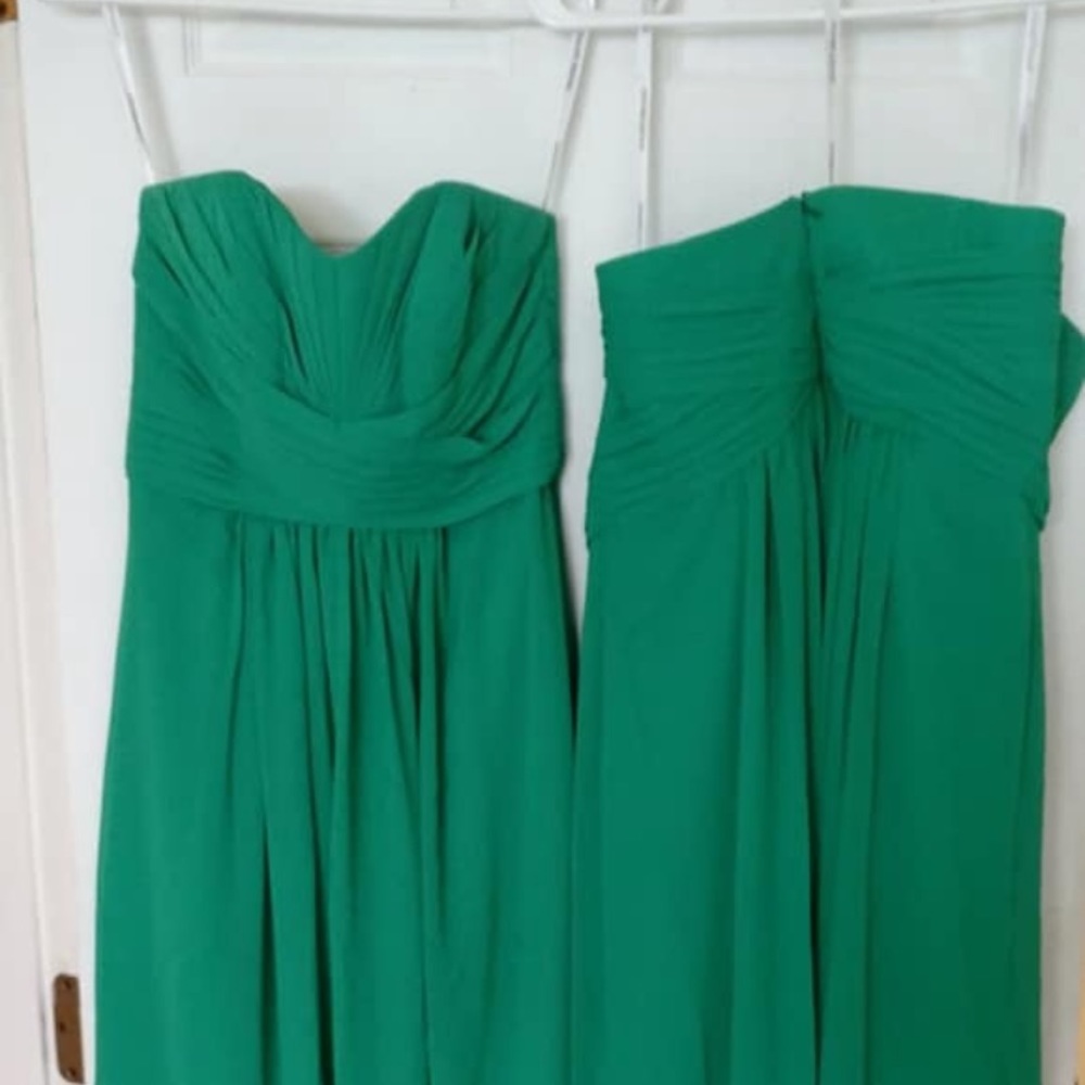 bridesmaids gown- emerald green